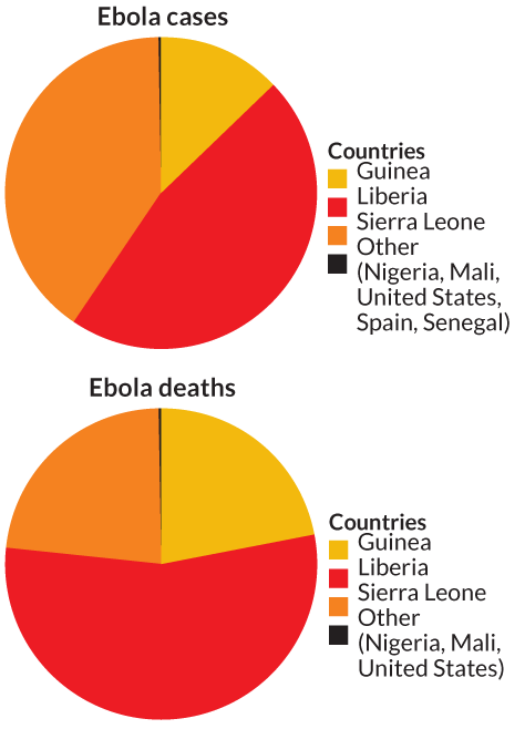 pie graph of Ebola outbreak
