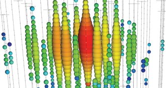 Neutrino tracks from IceCube experiment