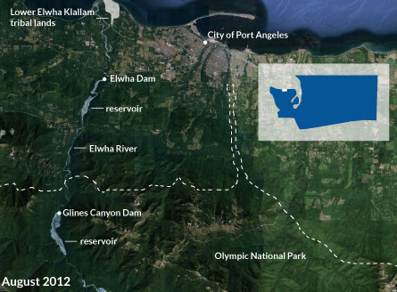 Elwha River map