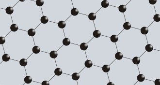 graphene lattice, illustration