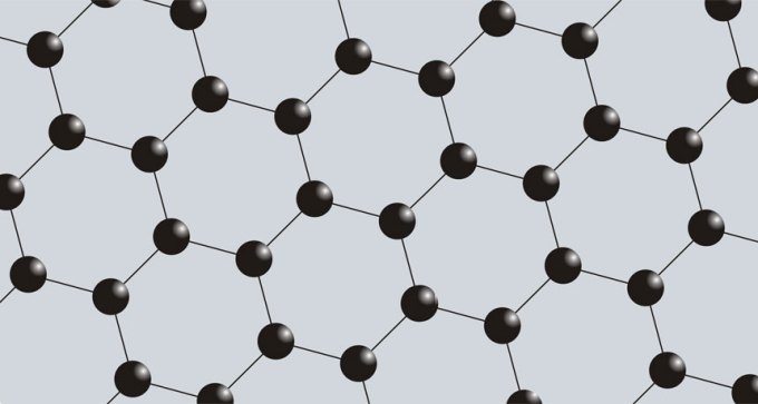graphene lattice, illustration
