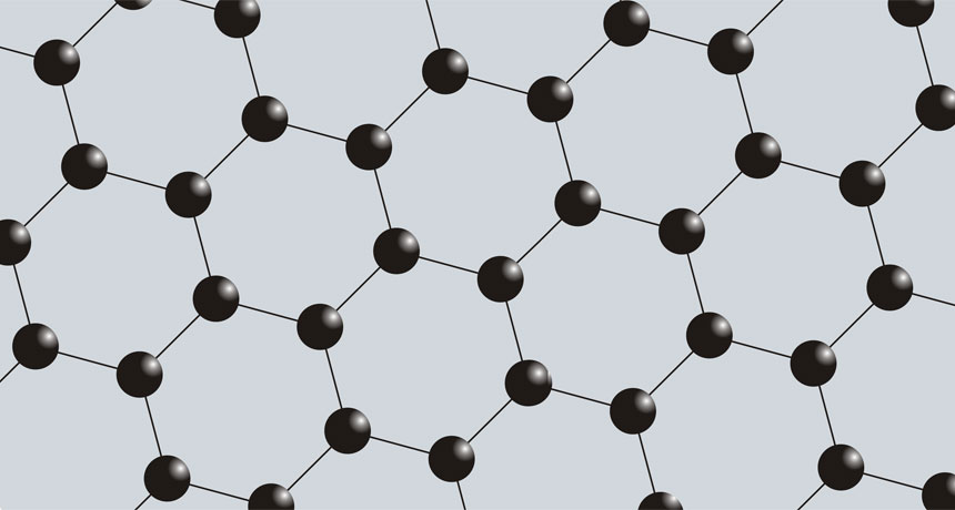 graphene lattice, illustration