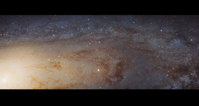 61,000 light-year-long swath of the Andromeda galaxy