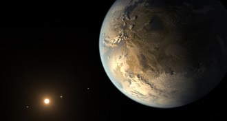 Habitable planet illustration