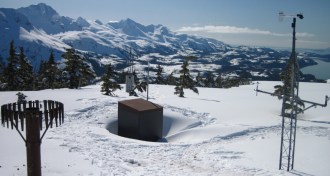 temperature sensor in Mount Eyak, Alaska