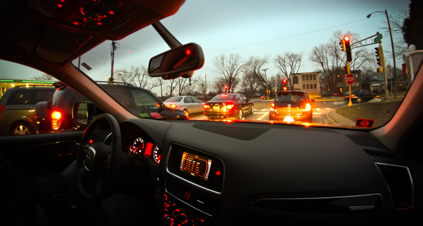 car at an intersection