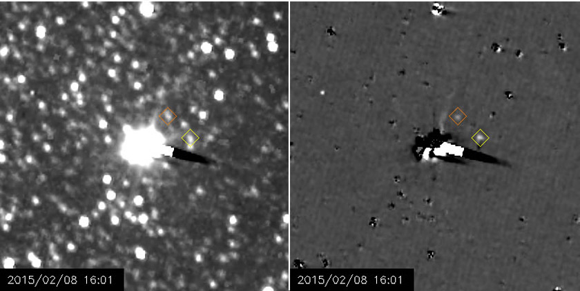 Nix and Hydra orbiting Pluto
