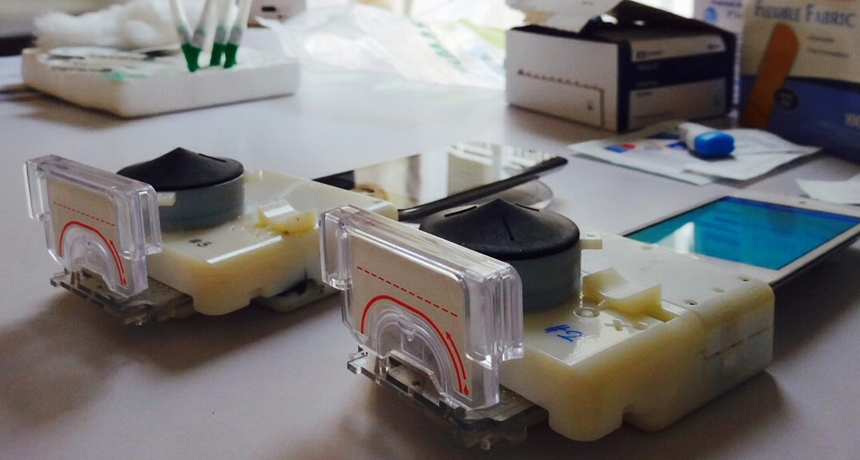 smartphone dongle for diagnosis of infectious diseases