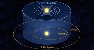 Illustration of Kepler 11
