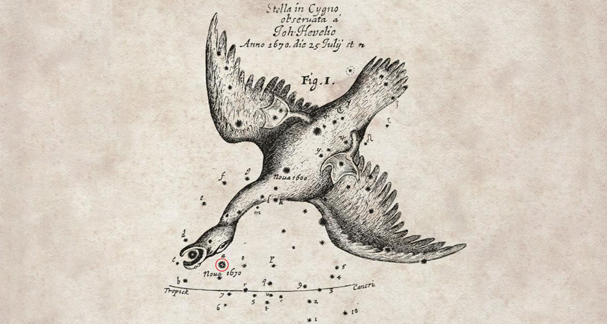 Chart of Nova Vul 1670