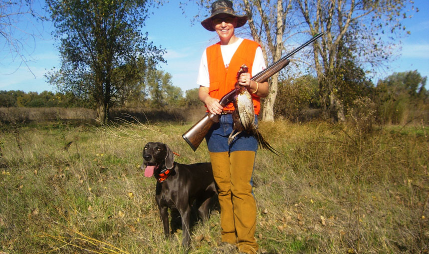 hunter with dog