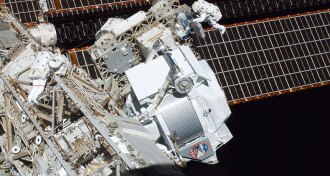 The AMS on the ISS