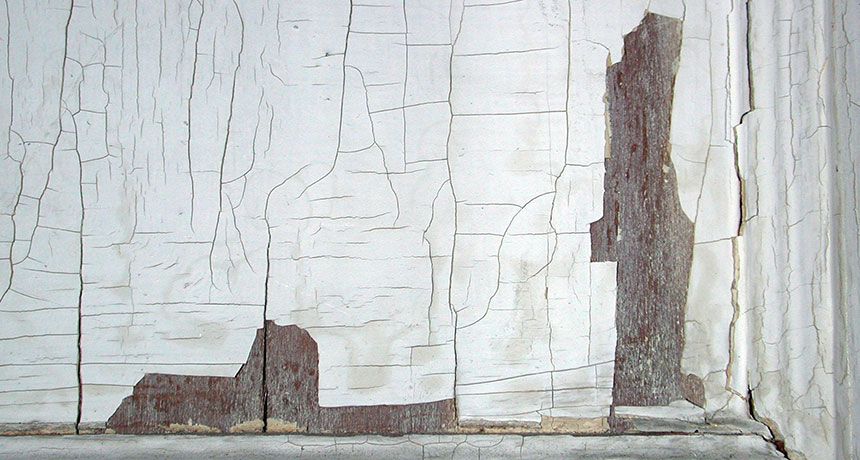 peeling lead-based paint