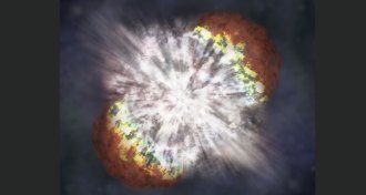 illustration of stellar explosion