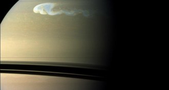 Storm on Saturn