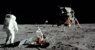 Buzz Aldrin on the Moon