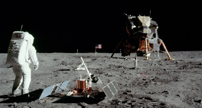 Buzz Aldrin on the Moon