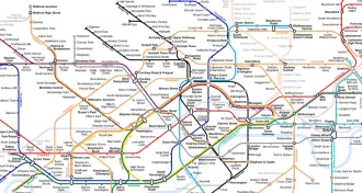 A map of the London tube