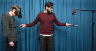 Invisibility experiment with paintbrush