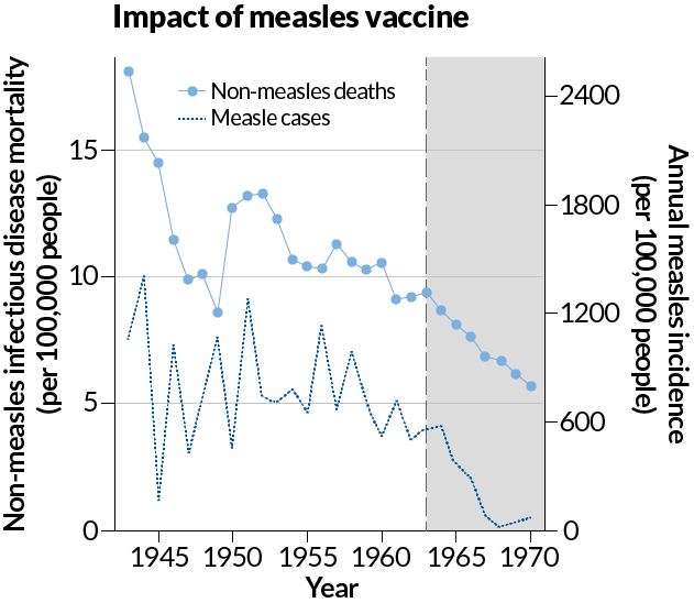 impact of measles vaccine