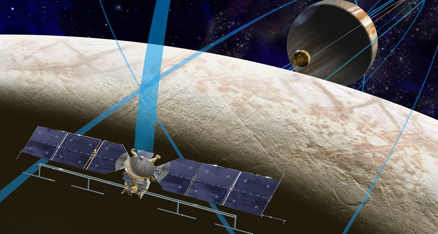 illustration of future mission to Europa