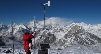 Glaciers around Mount Everest