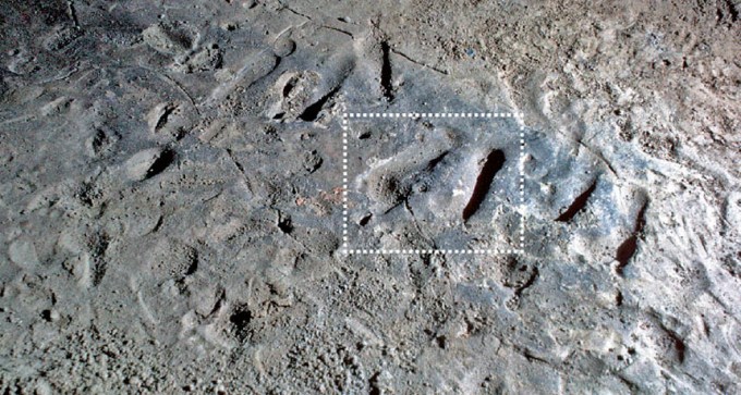 possible footprints from a young girl