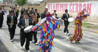 religious fiesta in Peru