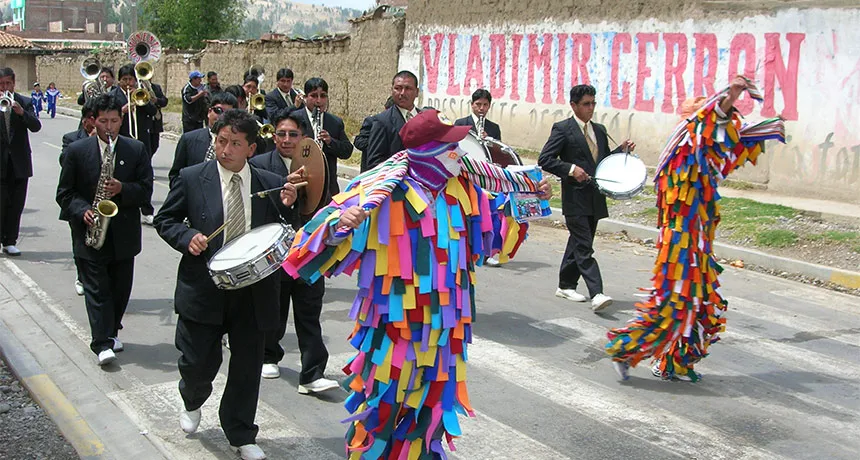 religious fiesta in Peru