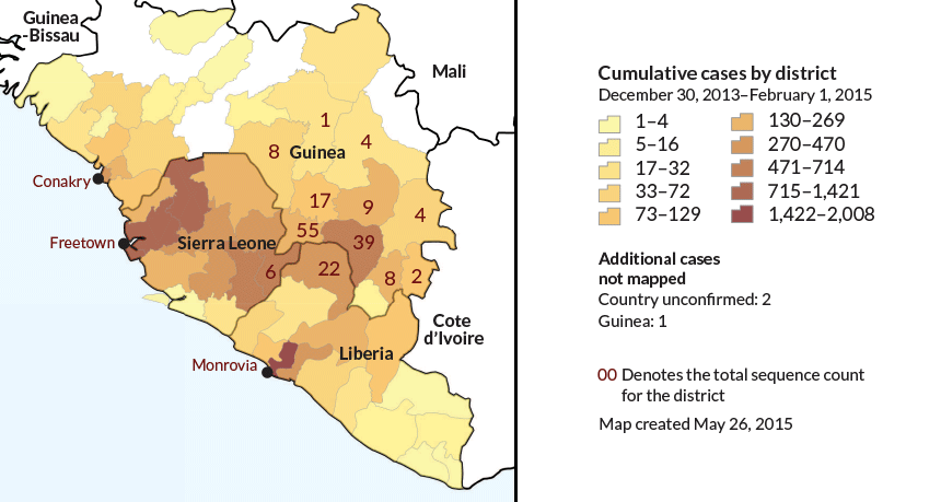 Ebola map