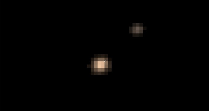 Pluto and Charon in orbit