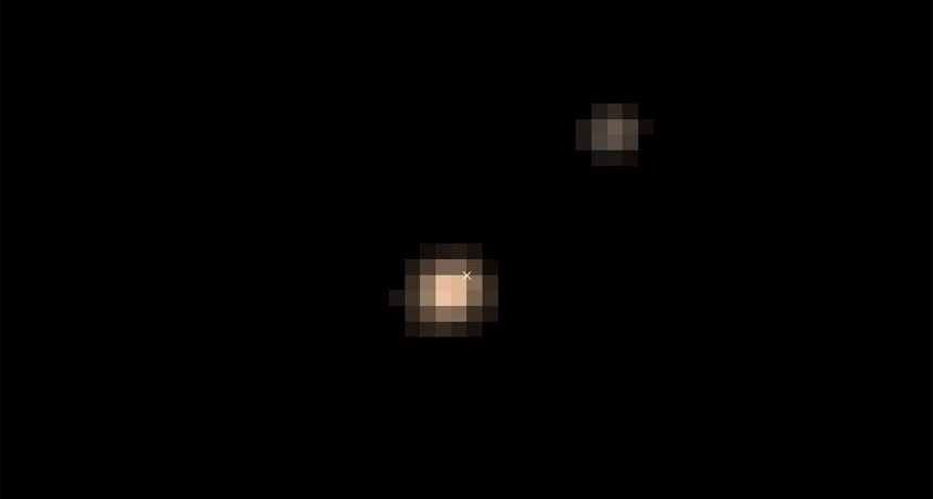 Pluto and Charon in orbit