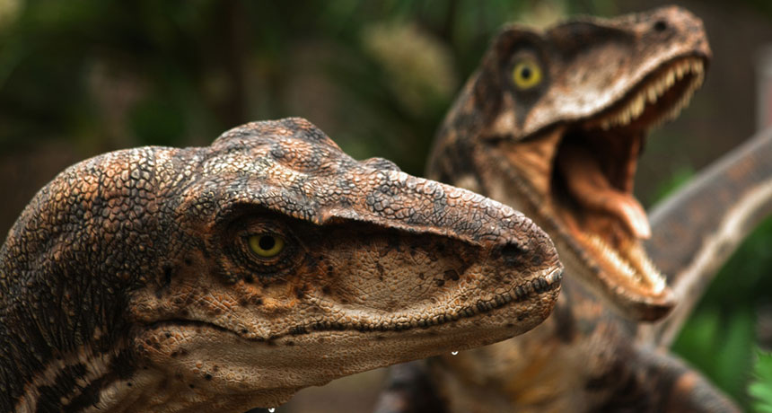 dinosaur models at Universal Orlando