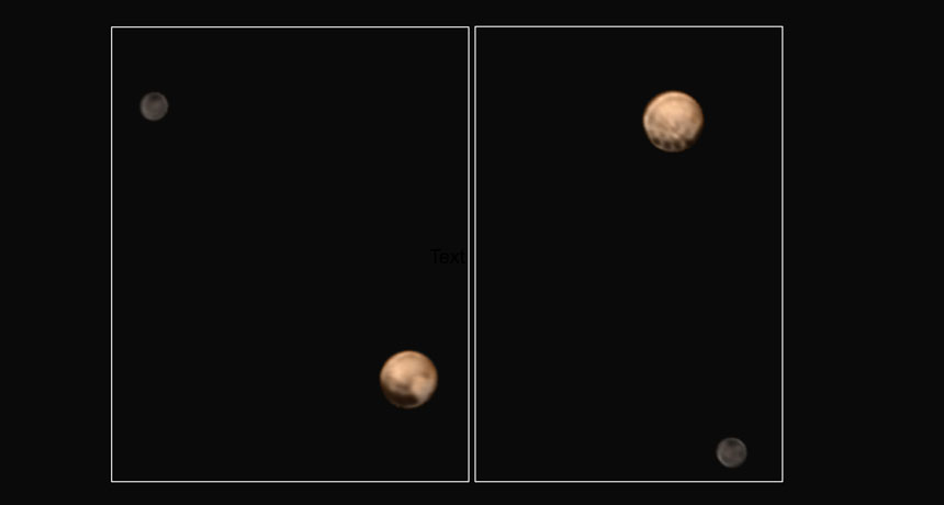 Pluto and Charon in orbit