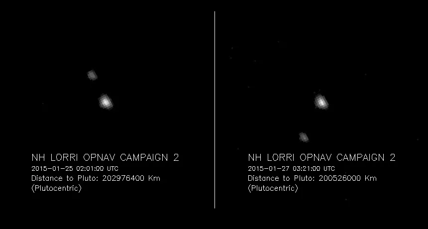 pluto images taken by New Horizons