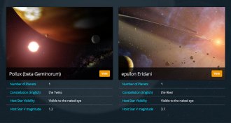 screenshot from NameExoWorlds