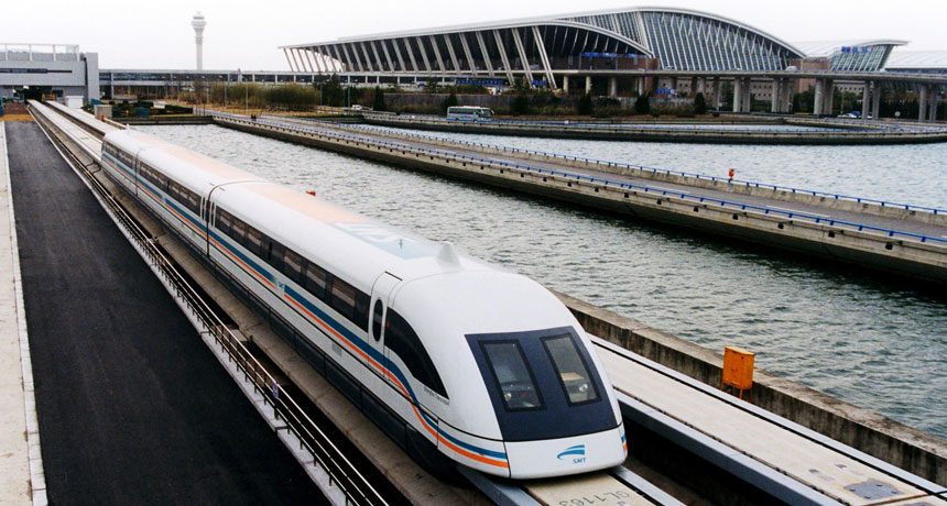 maglev train in Shanghai