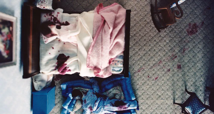 photograph of miniature crime scene by Frances Glessner Lee