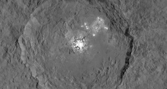 Occator crater on Ceres