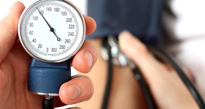 measuring blood pressure