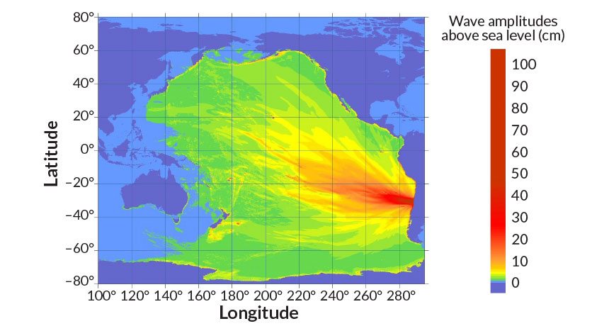 tsunami projection graphic