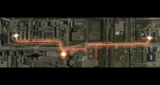 Electrons traveling across Delft University Campus