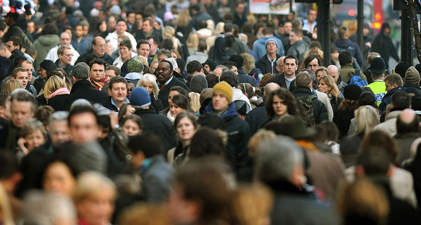 crowd of people on the street