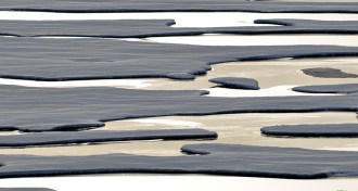 thin ice in Arctic Sea