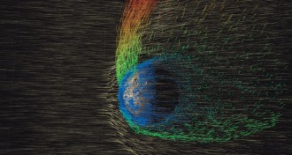 solar wind simulation