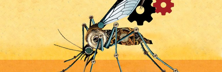 illustration of mechanical mosquito