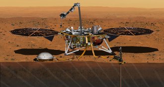 illustration of Mars InSight lander