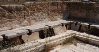 Roman Toilets in Libya