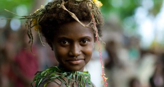 a Melanesian girl