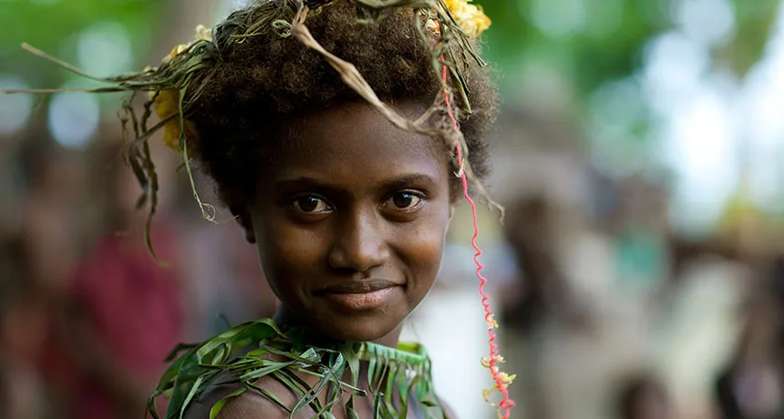 a Melanesian girl